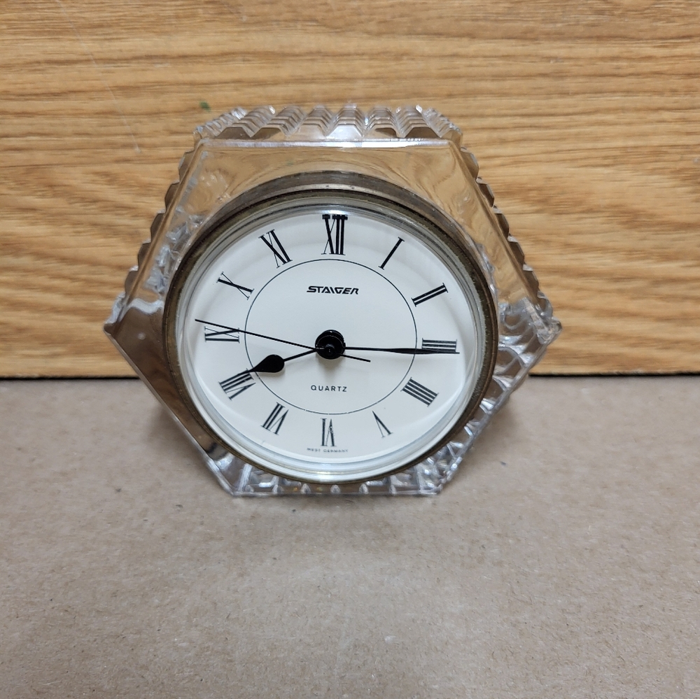 Vintage Staiger Crystal Octagon Clock